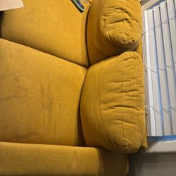 Mustard Sofa Two Piece 