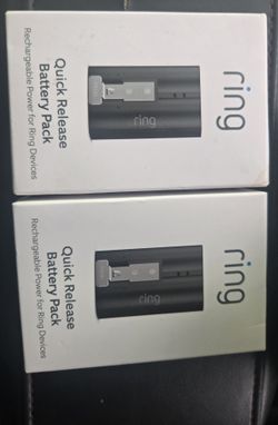 Ring Battery Pack 2x New