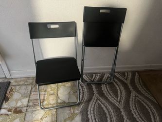IKEA Gunde Folding Chairs Set of 2