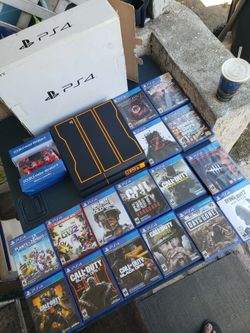 Black ops 6 is $40! Firm. The rest is $20! Per Game or 6 for $100!. No disc Games is $220! With box no box $200! Edition PS4 1TB has games installed &