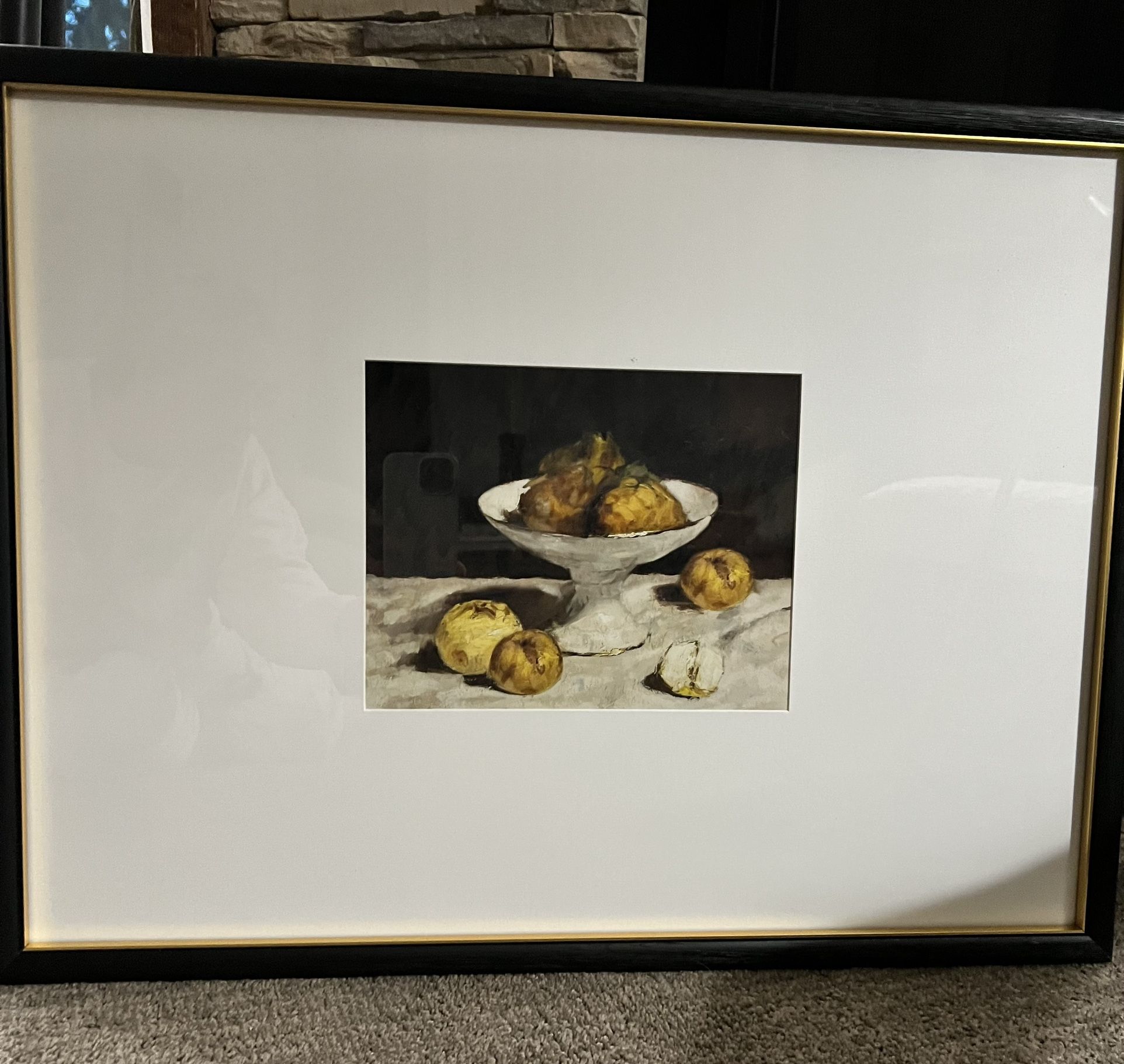 18x24 Framed Fruit Bowl Print