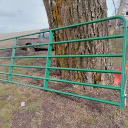 14' Cattle Gate With Double Sided Locking Latch NEW