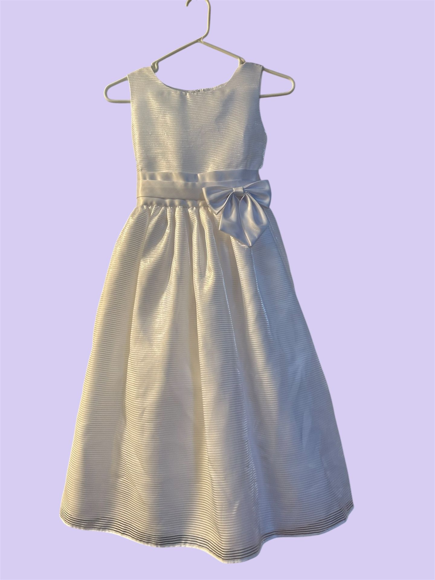 White Dress And Veil For First Communion