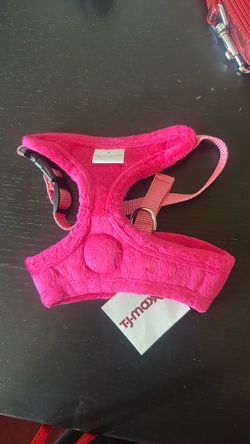 Pink Plush Small Dog Harness