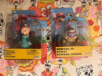Super Mario Rosalina & Bowser Jr. Jakks Figures