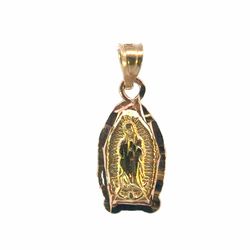 Woman’s Ladies 14k Two Toned Rose Yellow Gold 3/4” Inch Our Lady of Guadalupe Charm Pendant for Necklace GP3135458