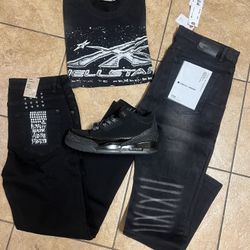 Hellstar shirt purple jeans 