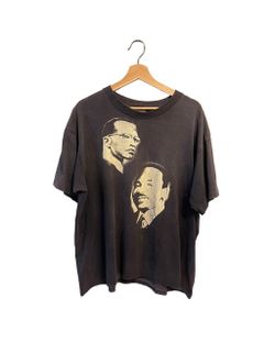 90s Civil Rights Martin Luther King & Malcolm X T-shirt Men’s Size XL