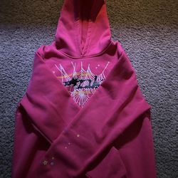 Pink spider hoodie