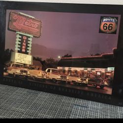 Route 66 Large Wall PictureCollectible Lights Up 36”x24” Works( make Offer)