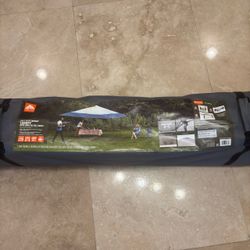Ozark Trail 14'x 14' Instant Lighted Canopy, Blue and Gray NEW