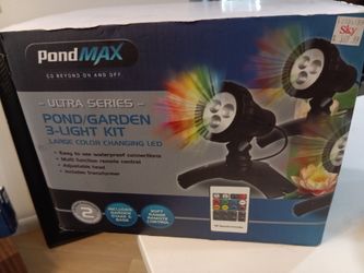 Pond garden 3 light kit never openeded