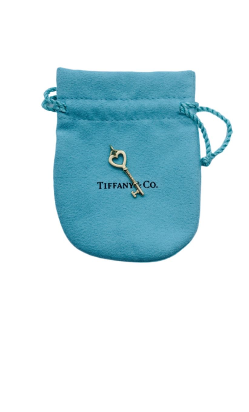 18k Tiffany and Co Rose Gold Key mini pendant