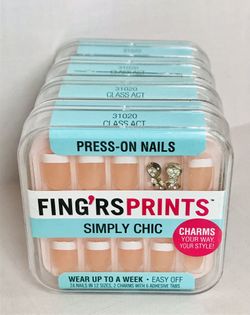 4 Pack Fing’rs Prints Simply Chic Press On Nails