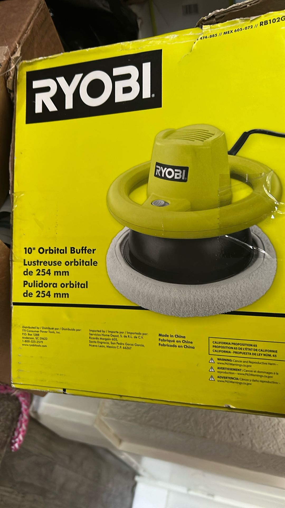 Ryobi 10”orbital Buffer