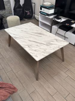 White coffee table