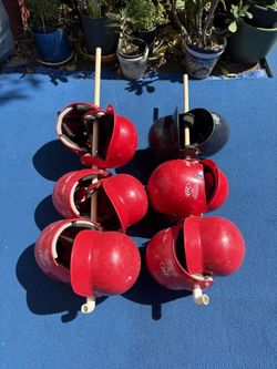 Rawlings OSFA RED & MacGregor Black OS Baseball Helmets USA 