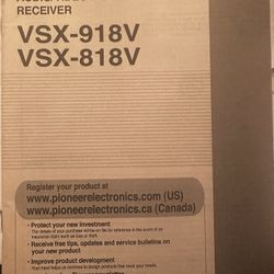 Pioneer Audio Video Multi Channel Receiver 