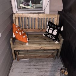 Wooden Glider Bench