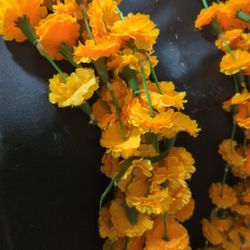Orange Silk Flower Strands 