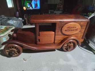Handmade Solid Wood Toy Truck
