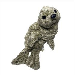 Folkmanis Folktails Baby Harbor Seal Hand Puppet Plush Spotted Cute Realistic