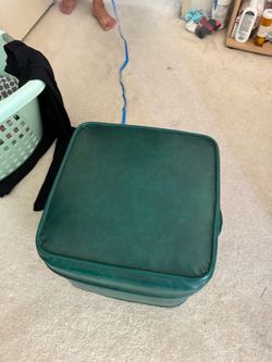 Beautiful leather ottoman
