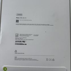 256GB iPad (A16) Wi-Fi