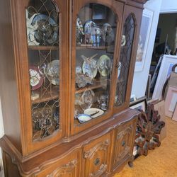 Vintage China cabinet wooden
