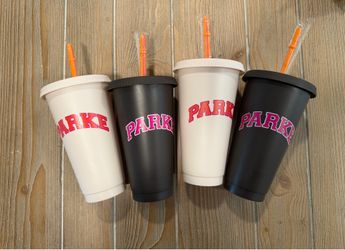 New 2026 Dunkin Parke Tumbler Cup w/ straw