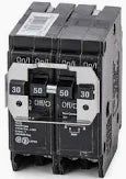 EATON - BR thermal magnetic circuit breaker,Type BQ 1-Inch CTL plug-on circuit breaker,Includes rejection tab feature,(1) Two-Pole 30 A, (1) Two-Pole 