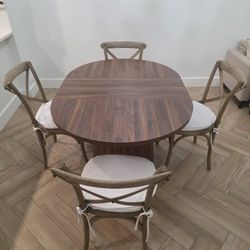 Dining table with chairs
