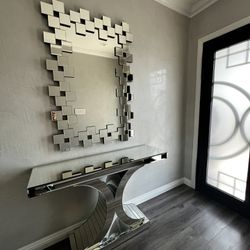 Mirror And Mirror Table Set