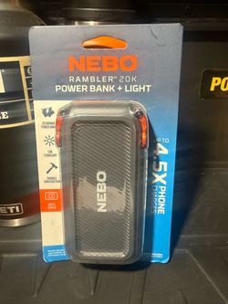 NEBO Rambler 20k Power Bank + Light