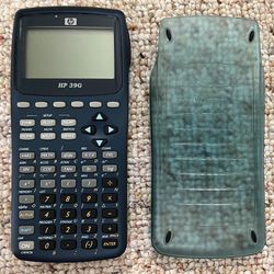 Hewlett-Packard 39G Graphing Calculator.