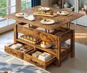 Lift Top Coffee Table with Storage （Can be wholesaled）