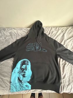 SDL/Skydalimits blue rhinestone hoodie