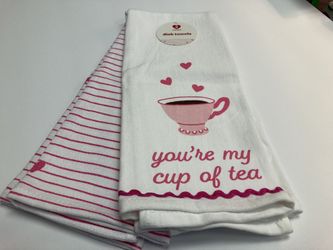 Set Of Two 100% Cotton Dish Towels.
