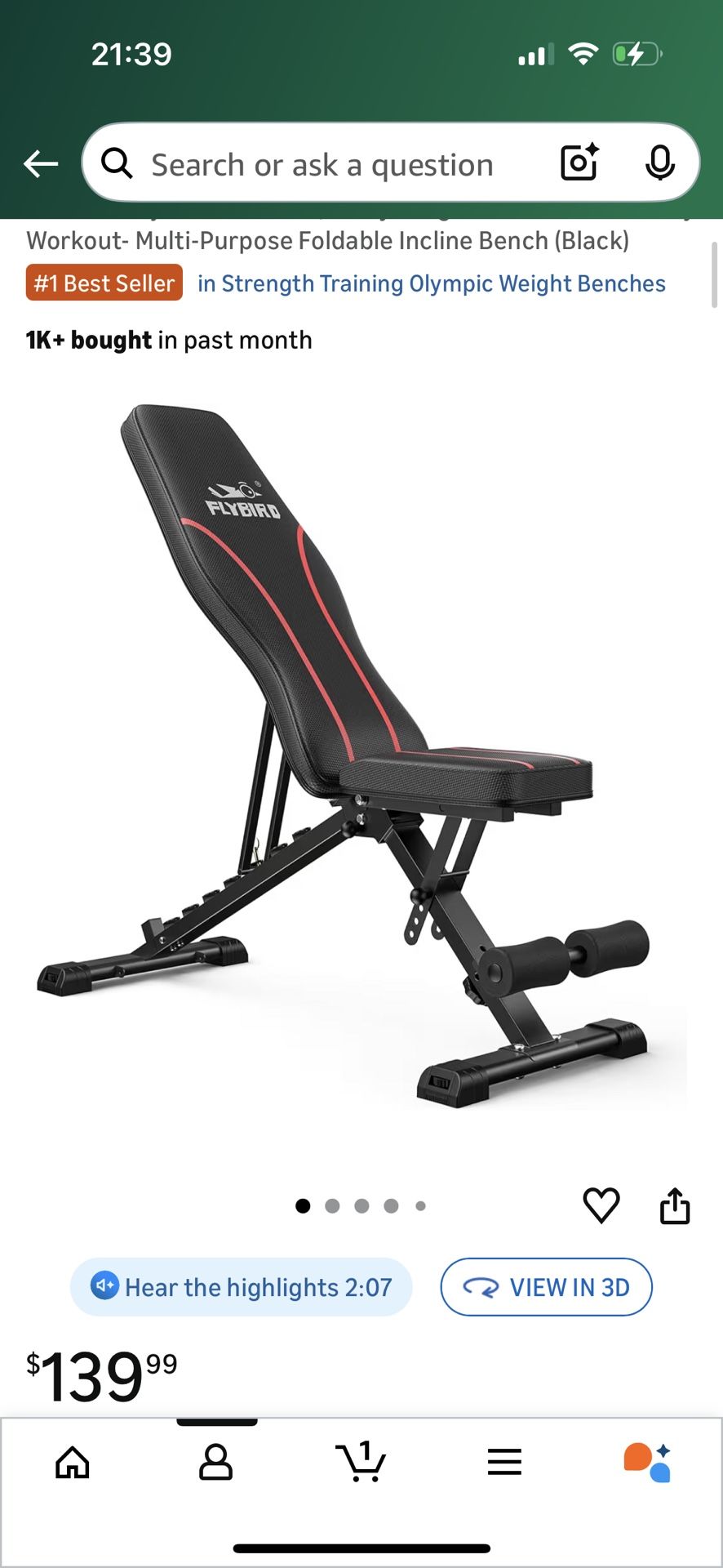 Flybird Weight Bench