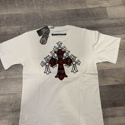 Chrome Hearts Tee White With Crosses