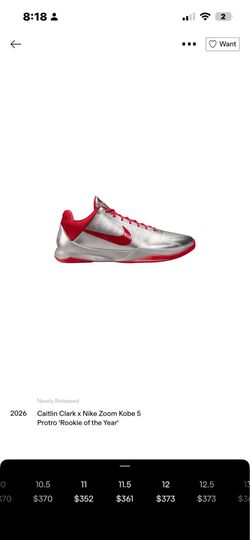 Kobe Caitlin Clark Size 11.5