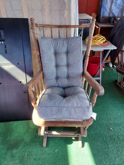 Pair of Well-Made Solid Wood Rocking Chairs - Excellent Condition