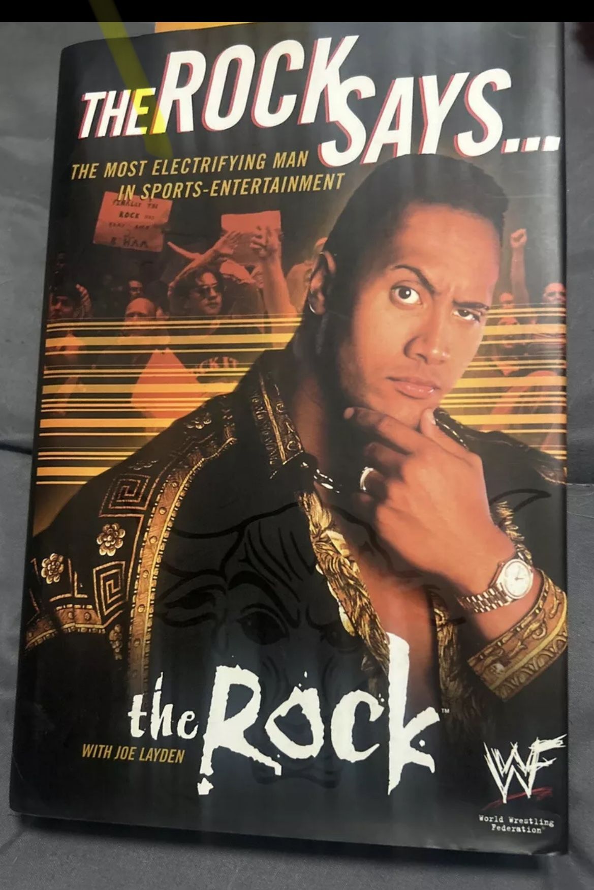 The Rock Says by WWF and The The Rock (2000, Hardcover).
