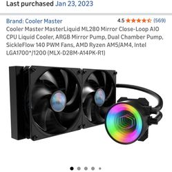 Cooler Master AIO 280 cpu cooler