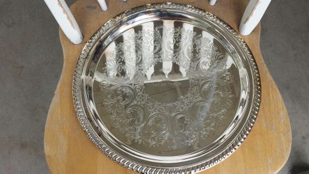 Fine silver tray