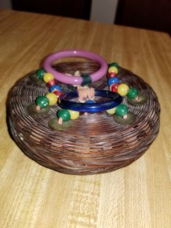 Antique Japanese Sewing Basket