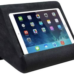 Ontel Pillow Pad Multi-Angle Soft Tablet Stand, Gray - for iPad, Tablets, Kindle, Smartphones, Books, Magazines