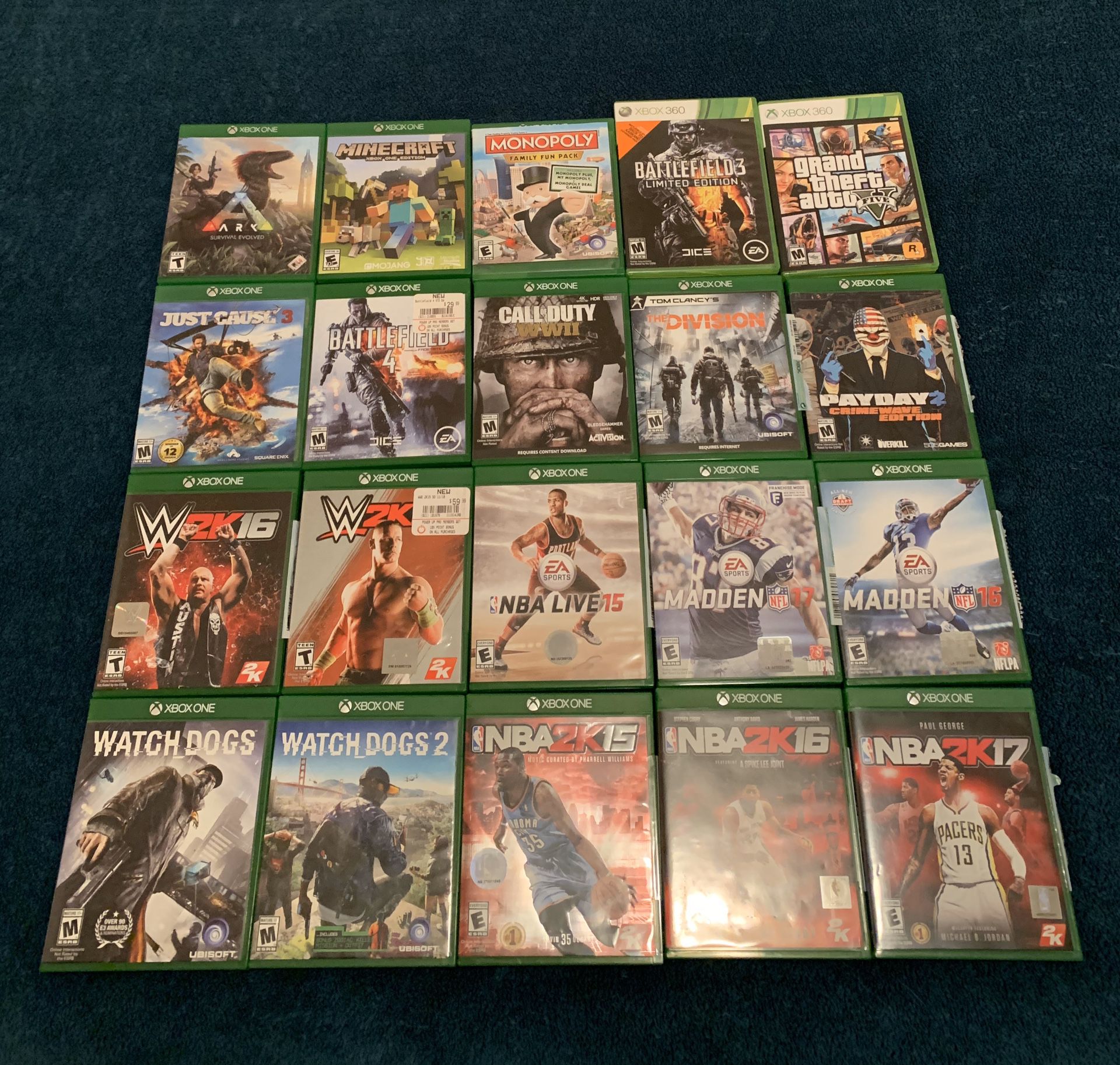 Xbox One, 20 games and 2 Remotes