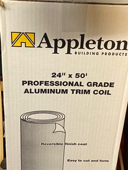 Appleton Professional  Grade Aluminum Trim Coil Roll 24” X 50’ Black/Sandstone color