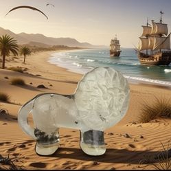 Vintage Kosta Boda  Lion Paperweight By Berti Valkian